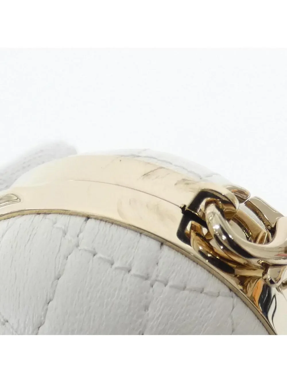 Chanel Bag Charm Leather White Handbag #327517C19B